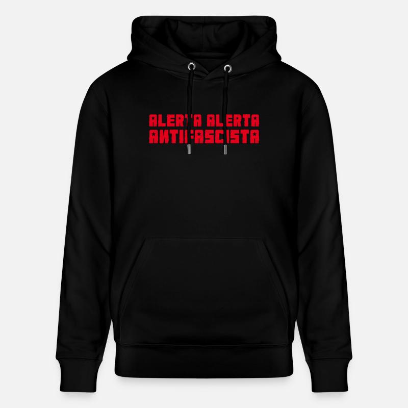 Alerta rouge - Sweat à capuche bio CRUISER Stanley/Stella Unisexe - noir
