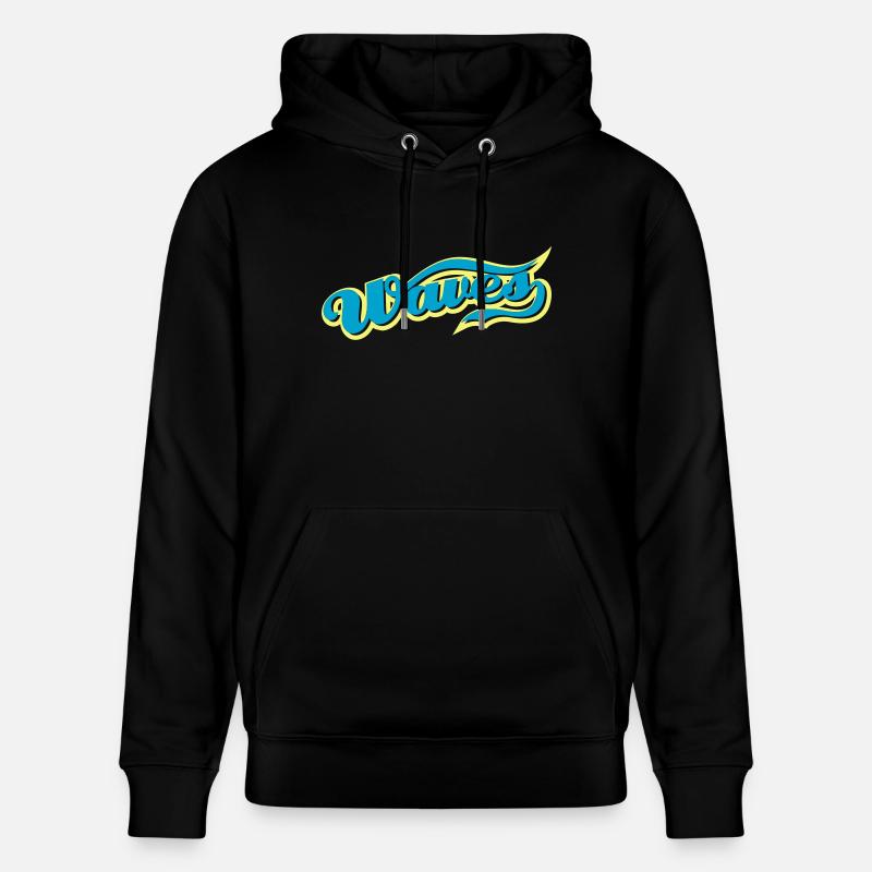 waves - Stanley/Stella Unisex Bio-Hoodie CRUISER  - Schwarz