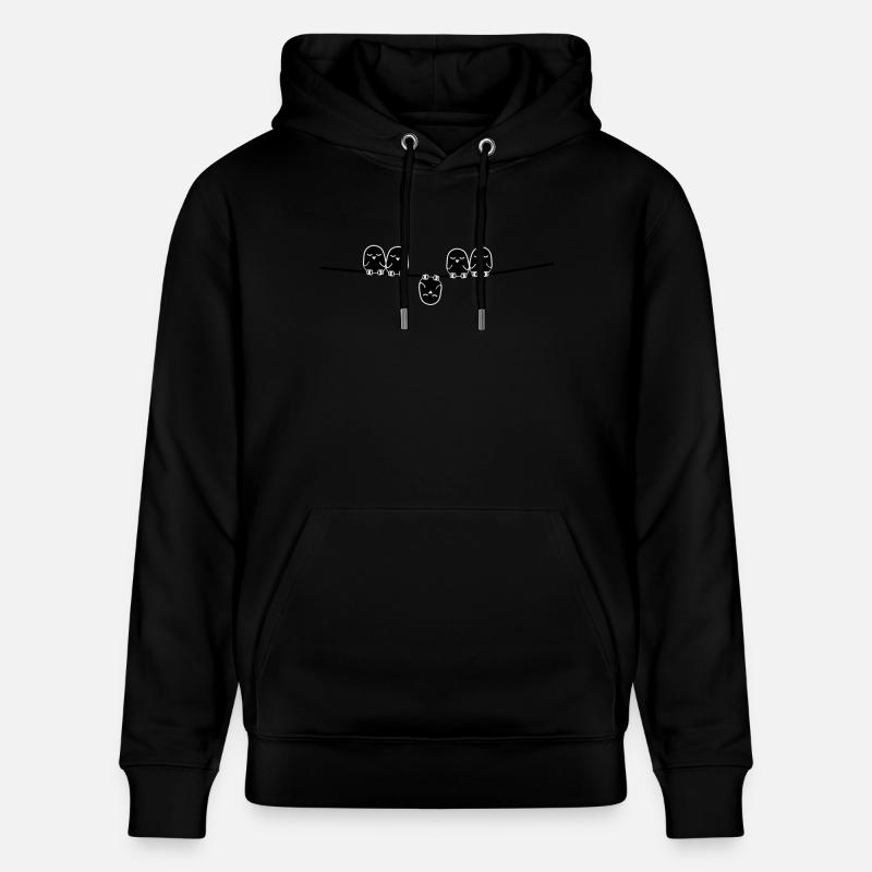 be_different vektor - Sweat à capuche bio CRUISER Stanley/Stella Unisexe - noir