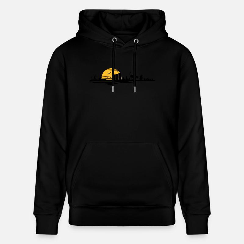 Skyline - Küste Fehmarn - Stanley/Stella Unisex Bio-Hoodie CRUISER  - Schwarz