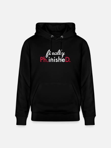 Phd - Stanley/Stella CRUISER Unisex Organic Hoodie - black