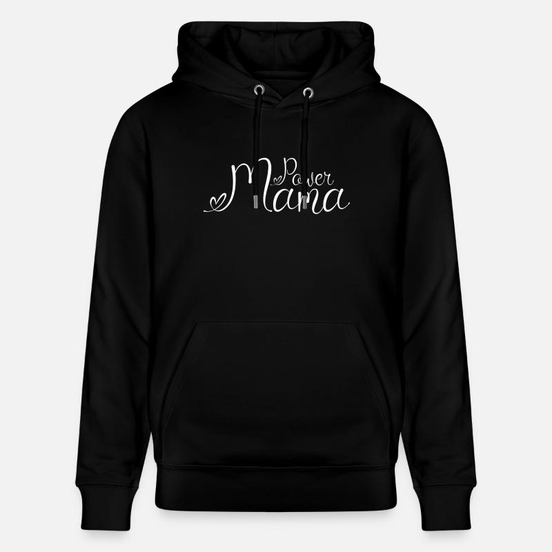Power Mama White1 - Sweat à capuche bio CRUISER Stanley/Stella Unisexe - noir