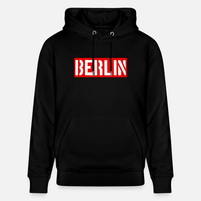 Berlin - Deutschland - Germany - Alexanderplatz - Stanley/Stella Unisex Bio-Hoodie CRUISER  - Schwarz