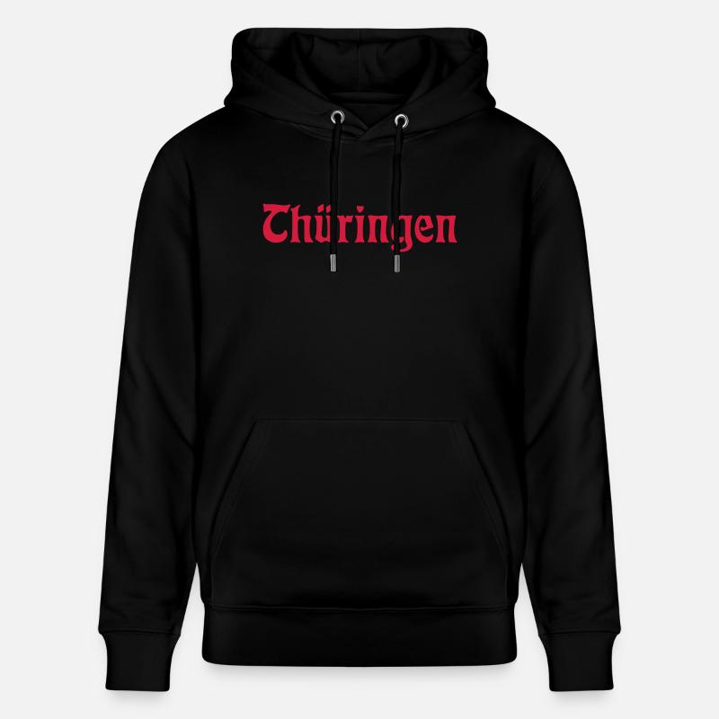 Thüringen, Thueringen - Stanley/Stella Unisex Bio-Hoodie CRUISER  - Schwarz
