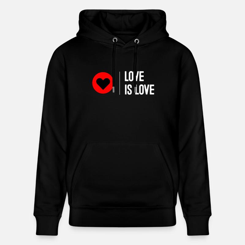 L'amour c'est l'amour - Sweat à capuche bio CRUISER Stanley/Stella Unisexe - noir