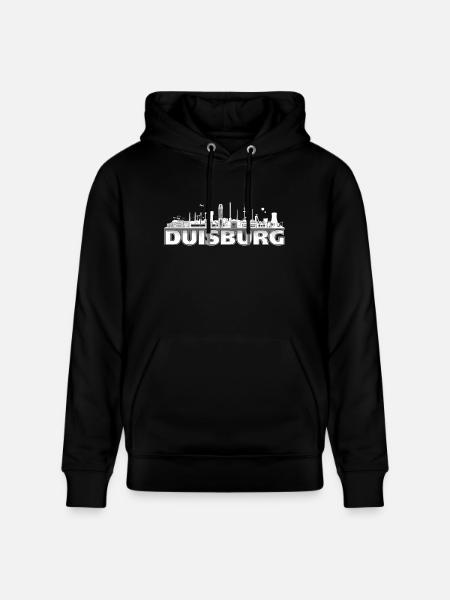 duisburg_city_lines - Stanley/Stella Unisex Bio-Hoodie CRUISER  - Schwarz