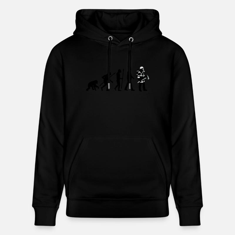 evolution_feuerwehrmann_012015_c_3c - Stanley/Stella Unisex Bio-Hoodie CRUISER  - Schwarz