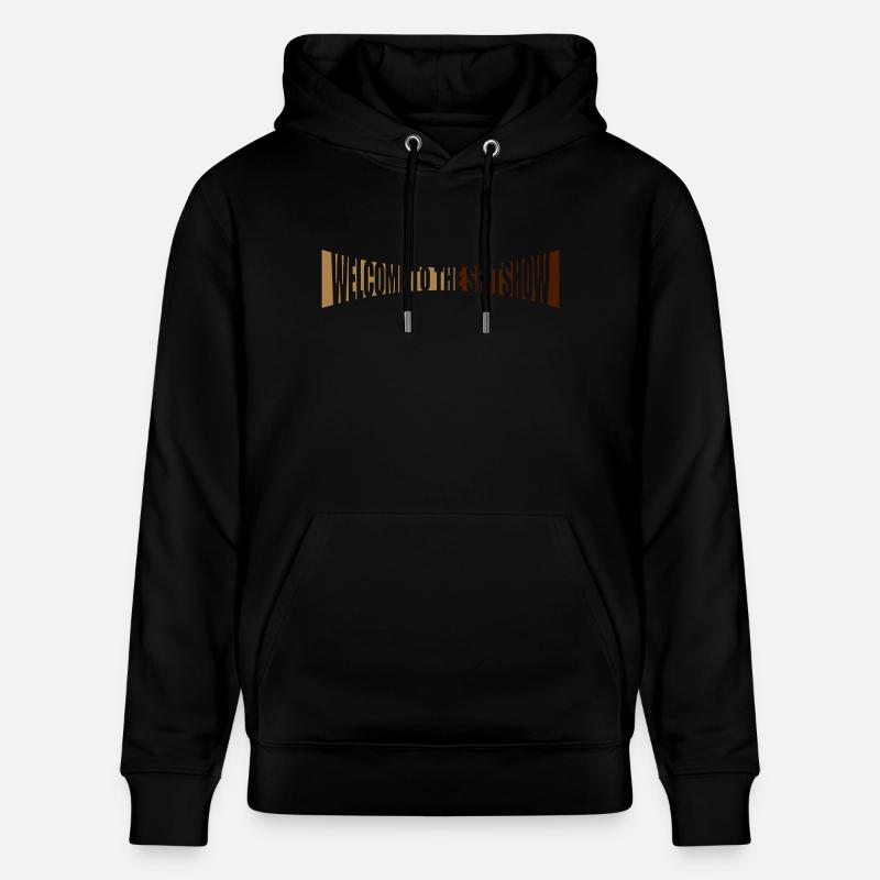 Shitshow Welcome Gebogen - Stanley/Stella Unisex Bio-Hoodie CRUISER  - Schwarz
