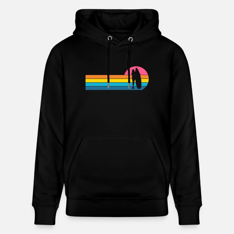 Surfeuse Surfeuse - Sweat à capuche bio CRUISER Stanley/Stella Unisexe - noir