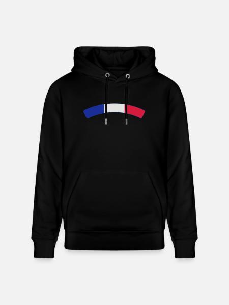 France Français Française French Frankreich - Stanley/Stella CRUISER Unisex Organic Hoodie - black