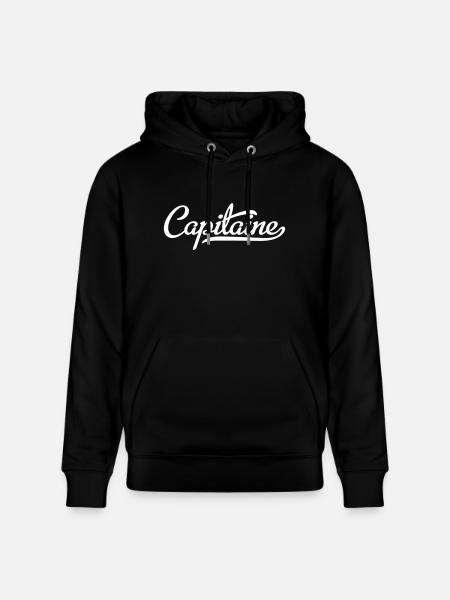Capitaine - Sweat à capuche bio CRUISER Stanley/Stella Unisexe - noir
