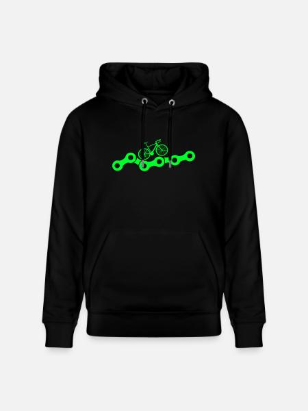 Bicycle Bicycle Chain Gift - Stanley/Stella CRUISER Unisex Organic Hoodie - black