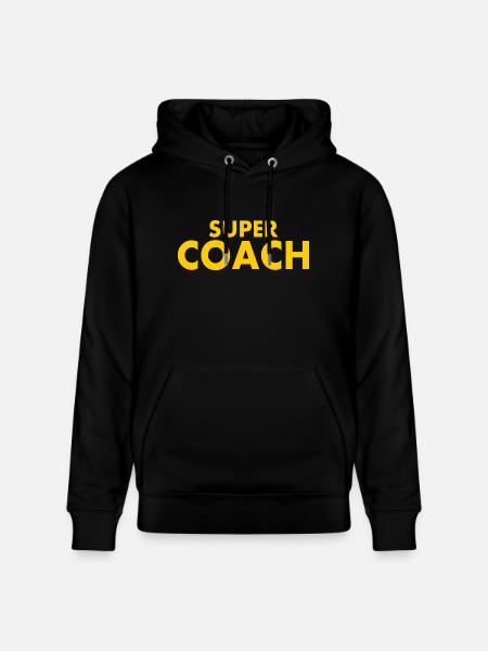 Super coach - Stanley/Stella CRUISER Unisex Organic Hoodie - black