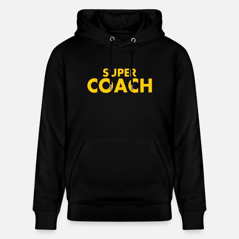 Super coach - Stanley/Stella Unisex Bio-Hoodie CRUISER  - Schwarz