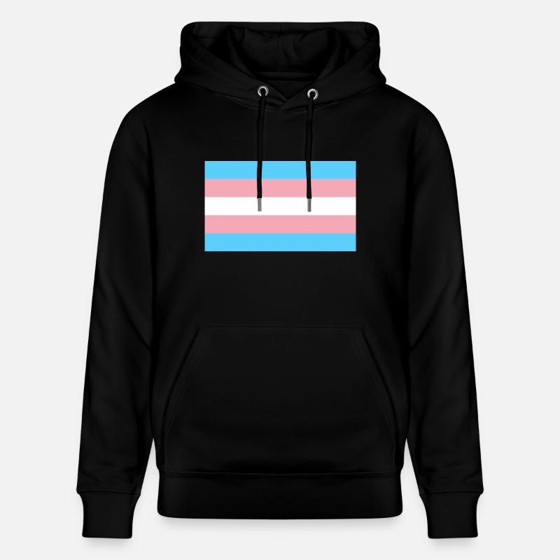 Drapeau trans - Sweat à capuche bio CRUISER Stanley/Stella Unisexe - noir