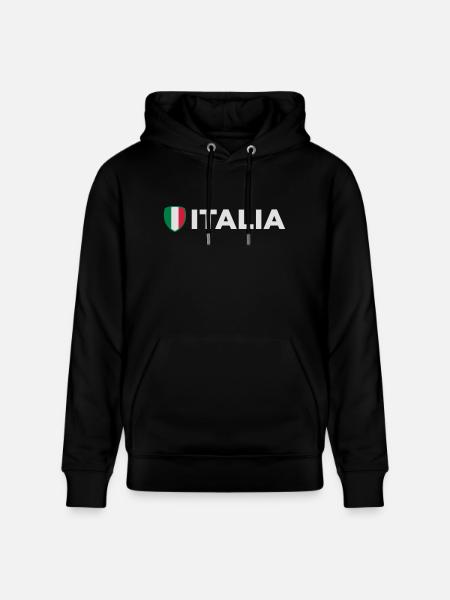 Drapeau national d'Italie - Sweat à capuche bio CRUISER Stanley/Stella Unisexe - noir