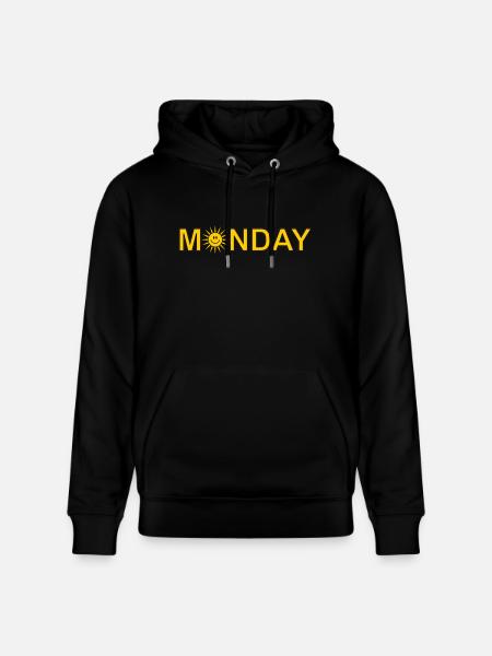 Monday - Stanley/Stella CRUISER Unisex Organic Hoodie - black