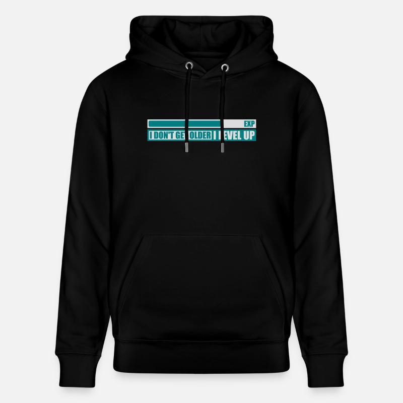 get older level up - Stanley/Stella Unisex Bio-Hoodie CRUISER  - Schwarz