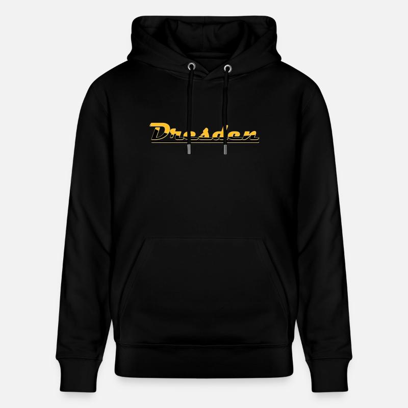 Schriftzug Dresden - Stanley/Stella Unisex Bio-Hoodie CRUISER - Schwarz