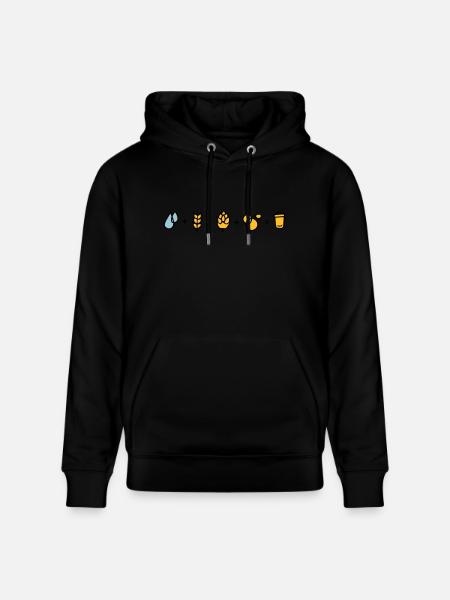 Bier Formel - Stanley/Stella Unisex Bio-Hoodie CRUISER - Schwarz