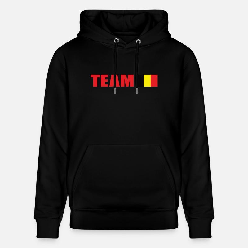 Équipe de soutien Belgique - Sweat à capuche bio CRUISER Stanley/Stella Unisexe - noir
