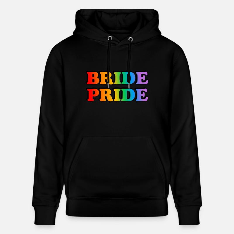 Mariée Fierté Lesbienne Mariage Arc-en-ciel - Sweat à capuche bio CRUISER Stanley/Stella Unisexe - noir