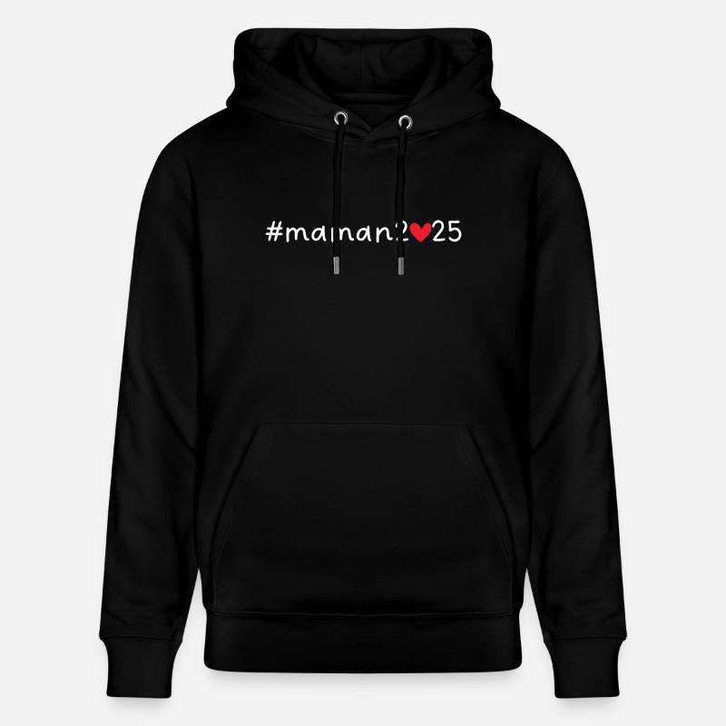 Maman 2025 - Sweat à capuche bio CRUISER Stanley/Stella Unisexe - noir