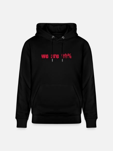 anonymous we are 99% - Stanley/Stella Unisex Bio-Hoodie CRUISER  - Schwarz