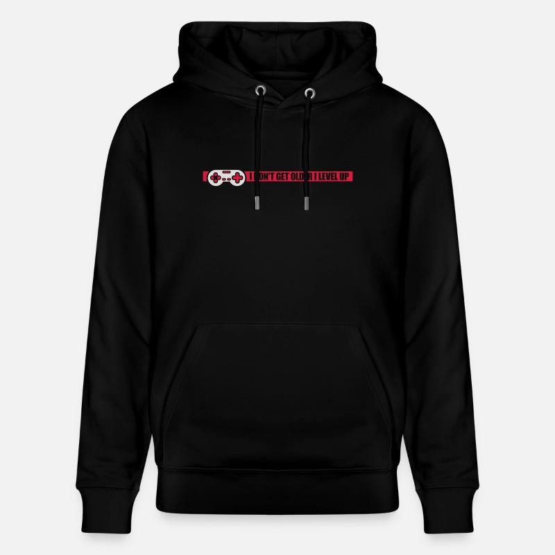 get older level up - Stanley/Stella Unisex Bio-Hoodie CRUISER  - Schwarz