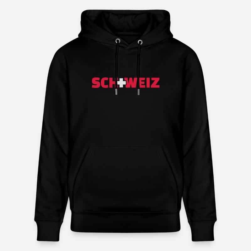 Schweiz - Sweat à capuche bio CRUISER Stanley/Stella Unisexe - noir