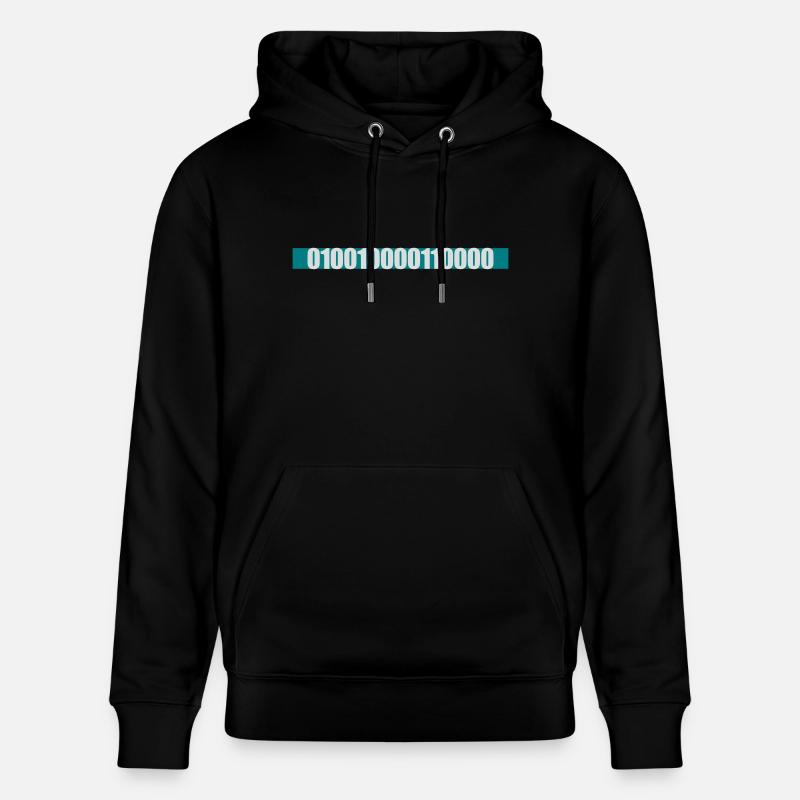Binär Code Programm Sprache - Stanley/Stella Unisex Bio-Hoodie CRUISER  - Schwarz