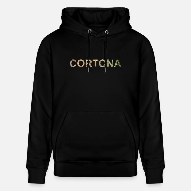 Cortona Mapa - Stanley/Stella Unisex Bio-Hoodie CRUISER  - Schwarz