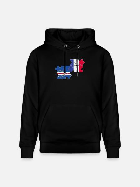 Cap-Vert France Drapeau Cap-Vert français - Sweat à capuche bio CRUISER Stanley/Stella Unisexe - noir