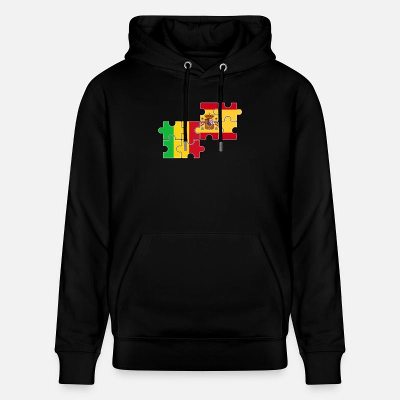 Mali Espagne Drapeau Espagnol Malien - Sweat à capuche bio CRUISER Stanley/Stella Unisexe - noir