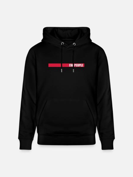ew people funny quote - Stanley/Stella CRUISER Unisex Organic Hoodie - black