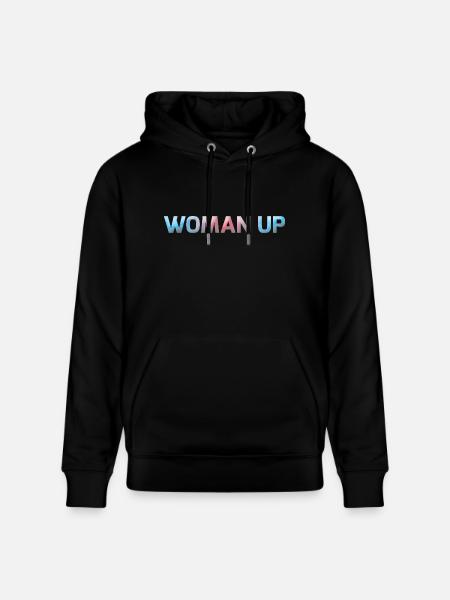 Woman Up - Stanley/Stella Unisex Bio-Hoodie CRUISER  - Schwarz