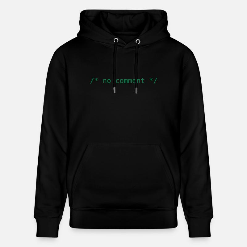 no comment - Stanley/Stella Unisex Bio-Hoodie CRUISER  - Schwarz