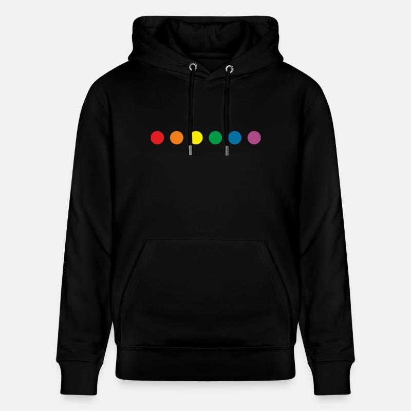 Lgbt Regenbogen Farben - Stanley/Stella Unisex Bio-Hoodie CRUISER  - Schwarz