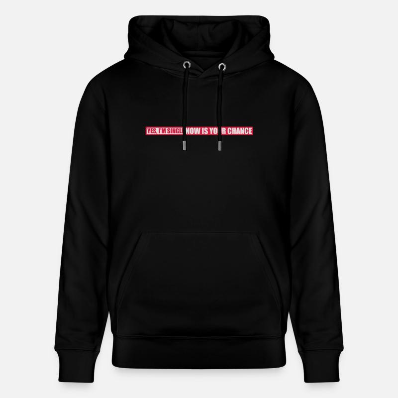 single now your chance - Stanley/Stella Unisex Bio-Hoodie CRUISER  - Schwarz