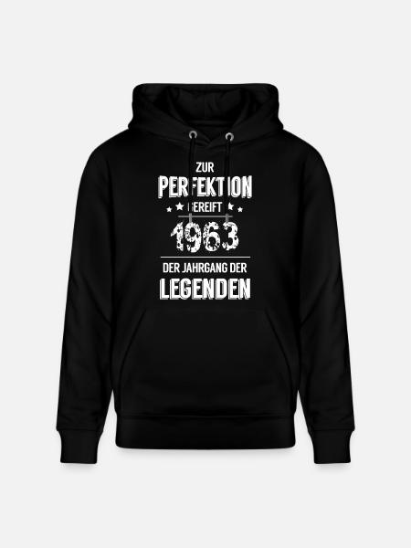 Legenden 1963 - Stanley/Stella Unisex Bio-Hoodie CRUISER  - Schwarz