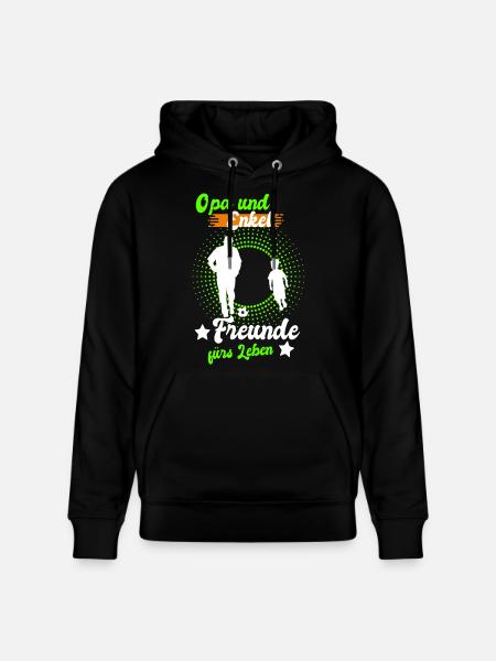 Opa und Enkel Freunde - Stanley/Stella Unisex Bio-Hoodie CRUISER  - Schwarz