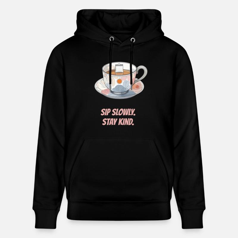 Sirotez lentement. Restez gentil. - Sweat à capuche bio CRUISER Stanley/Stella Unisexe - noir