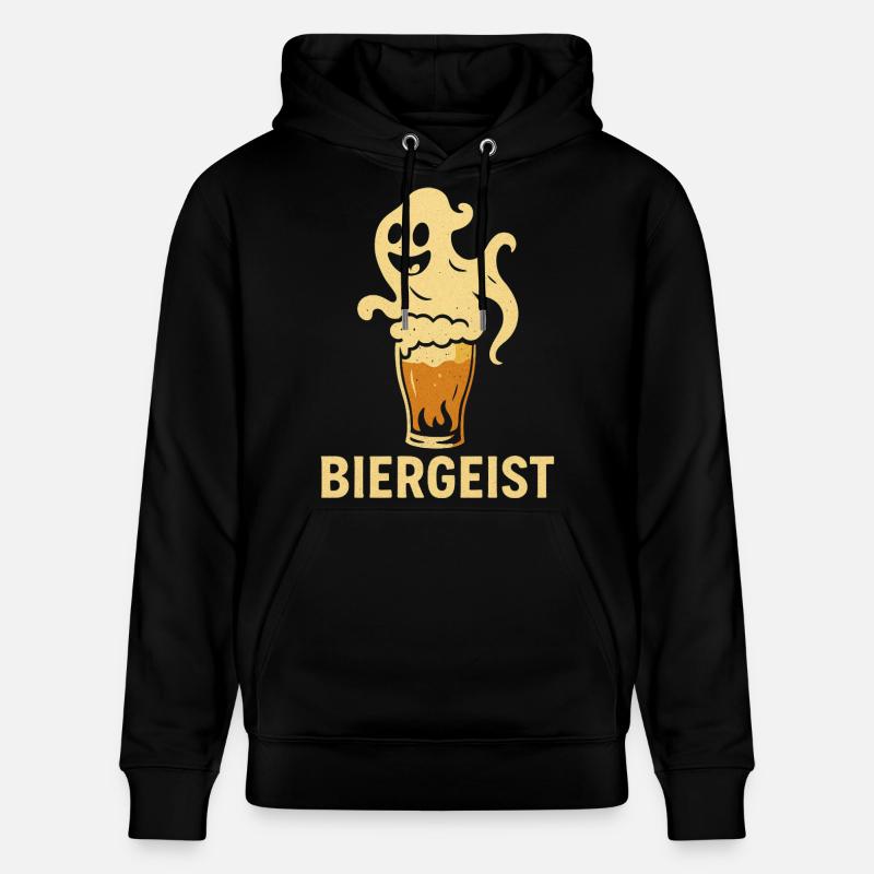 Biergeist lustiger Spruch - Happy Halloween - Sweat à capuche bio CRUISER Stanley/Stella Unisexe - noir