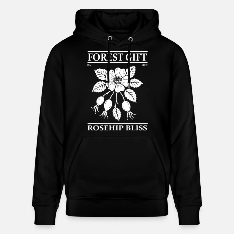 Hagebutte Design – Rose Musquée Bliss - Sweat à capuche bio CRUISER Stanley/Stella Unisexe - noir