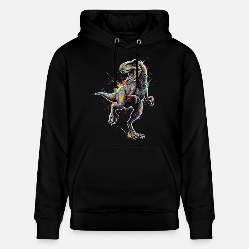 T-Rex_Apex_Explosion_Couleurs_Neon - Stanley/Stella Unisex Bio-Hoodie CRUISER  - Schwarz