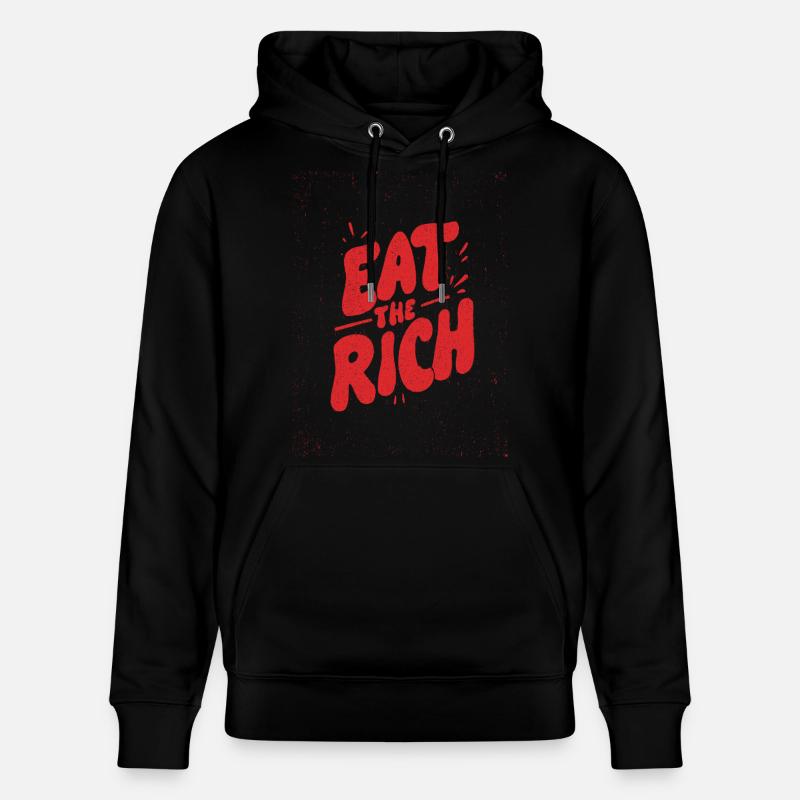 Manger les graffitis riches - Sweat à capuche bio CRUISER Stanley/Stella Unisexe - noir