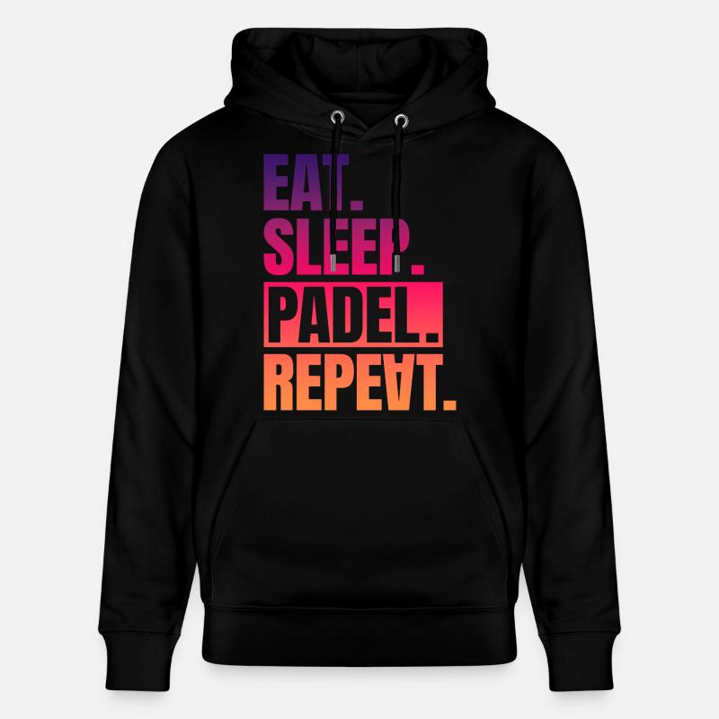 Manger dormir Padel répéter - Sweat à capuche bio CRUISER Stanley/Stella Unisexe - noir