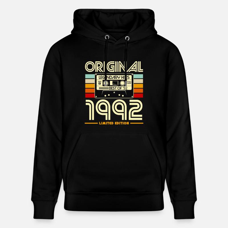 Original 1992 Cassette Légendaire - Sweat à capuche bio CRUISER Stanley/Stella Unisexe - noir