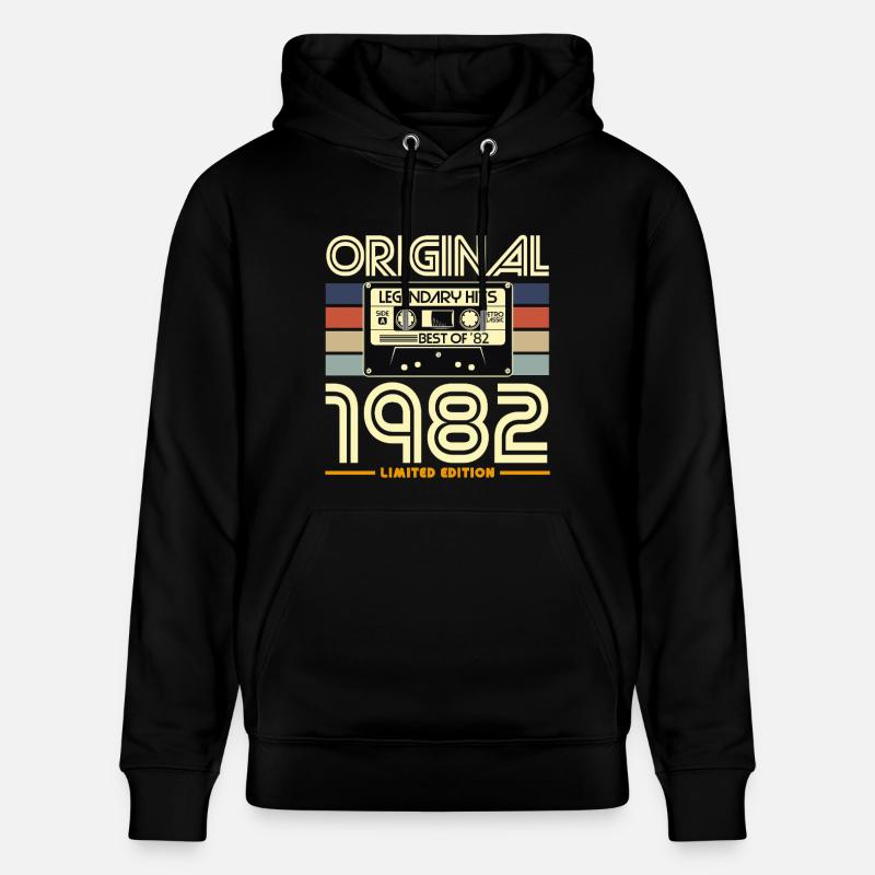 Original 1982 Edition limitée - Sweat à capuche bio CRUISER Stanley/Stella Unisexe - noir