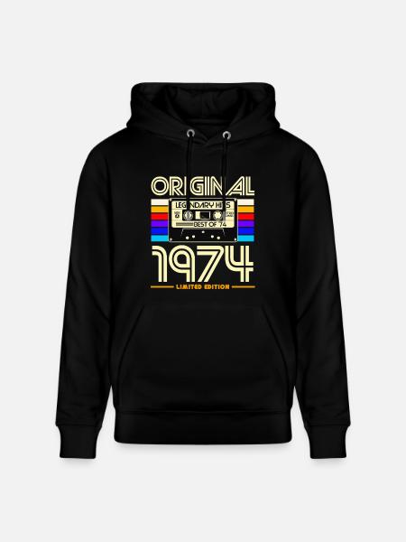Original 1974 Limited Edition - Sweat à capuche bio CRUISER Stanley/Stella Unisexe - noir